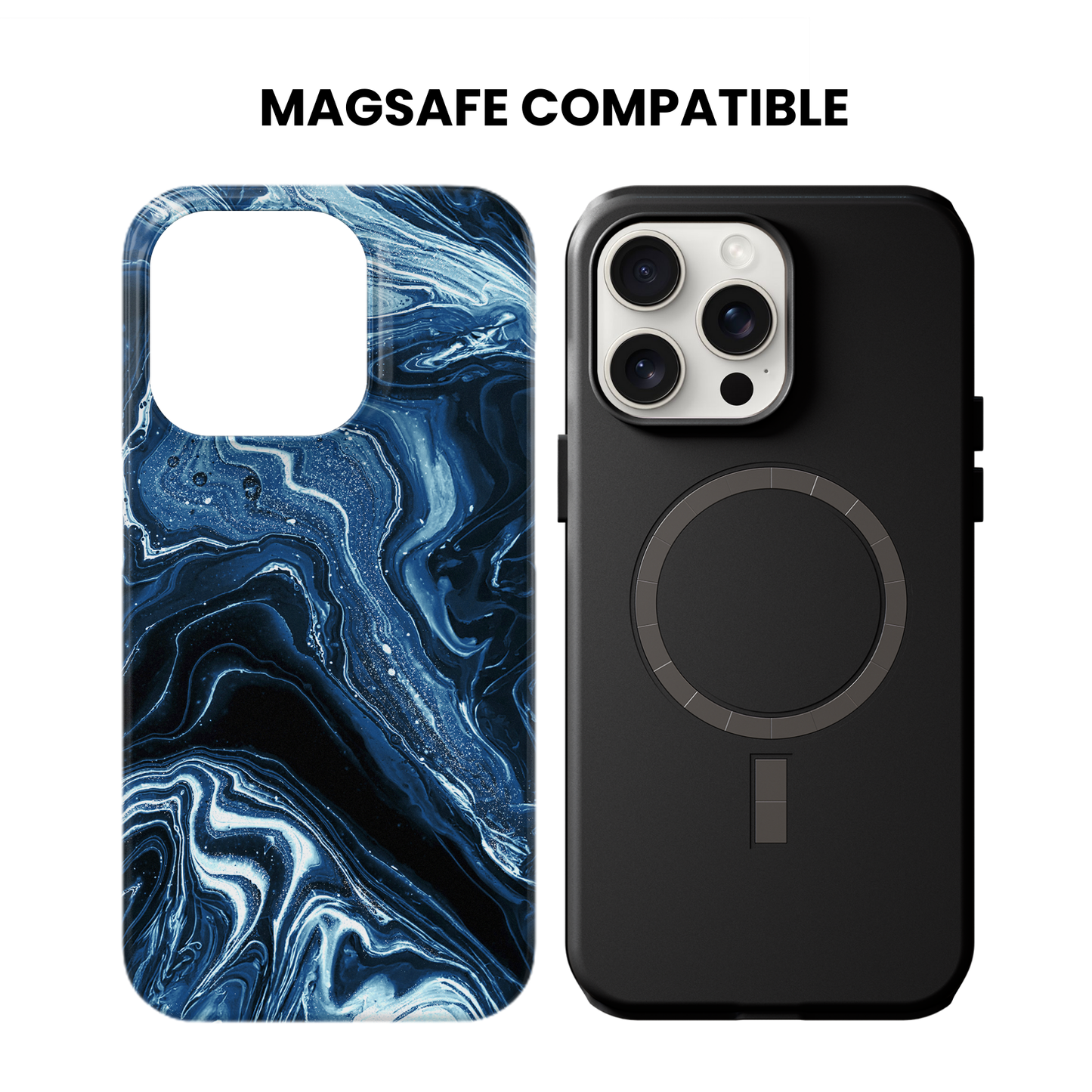 Sapphire Marble Obsession Phone Case