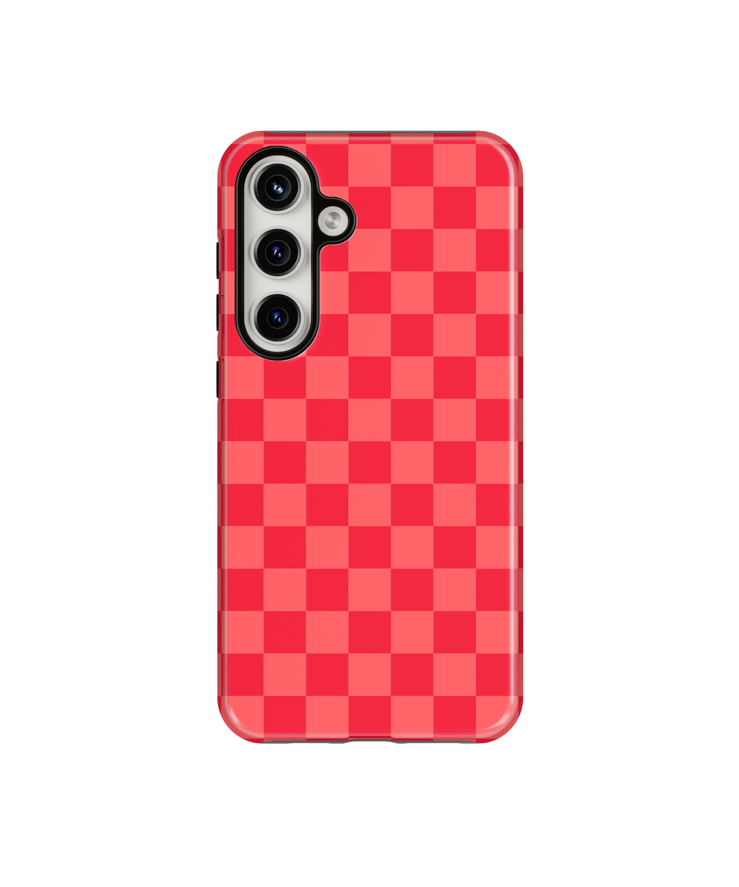 Vermillion Checkers Phone Case