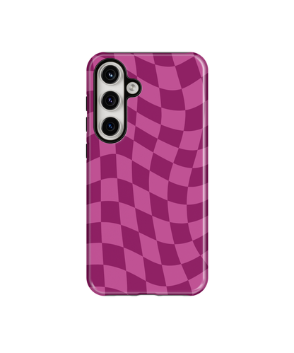 Velvet Wavy Checkers Phone Case