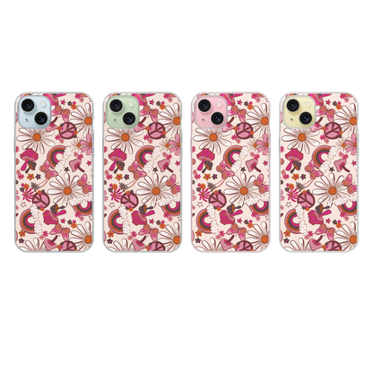 Cream Flower Child Clear Case Insert