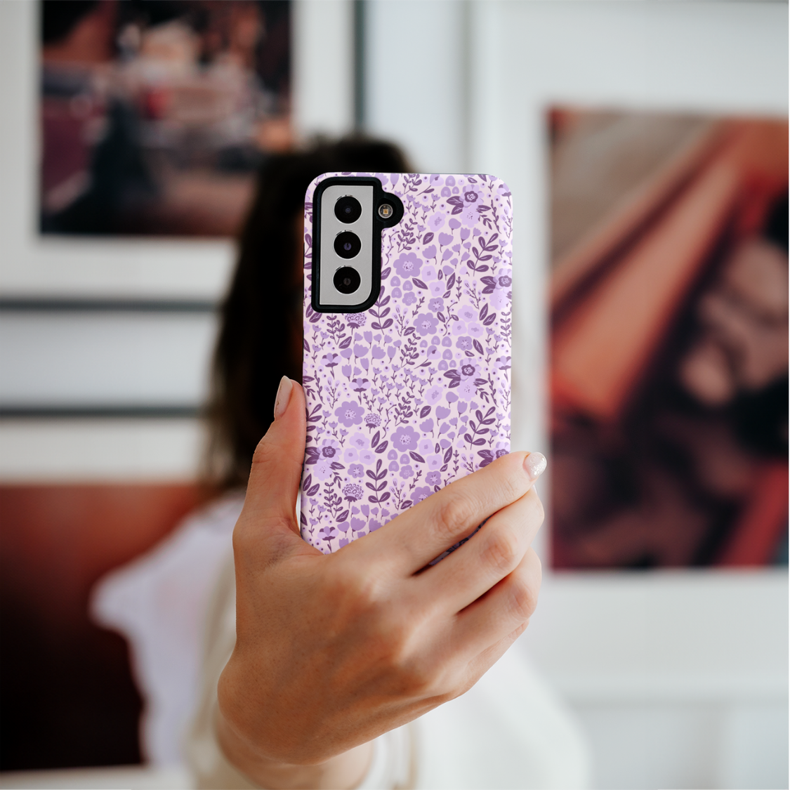 Lavender Fields (Light) Galaxy Case