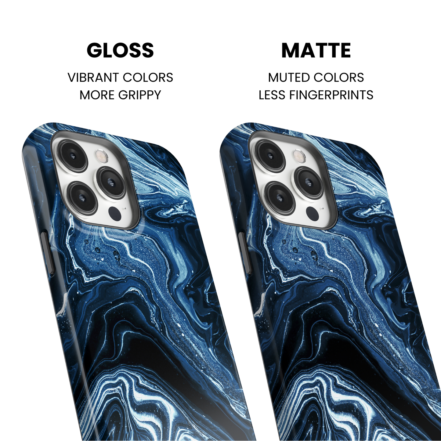 Sapphire Marble Obsession Phone Case