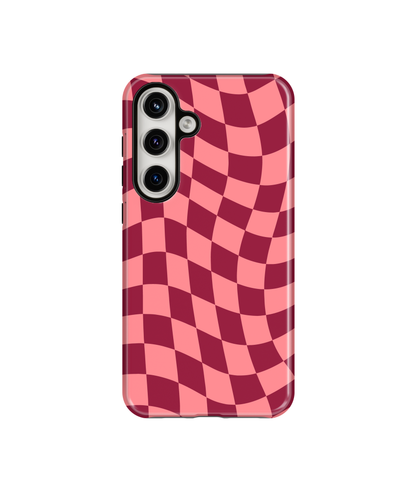 Love Wavy Checkers Phone Case