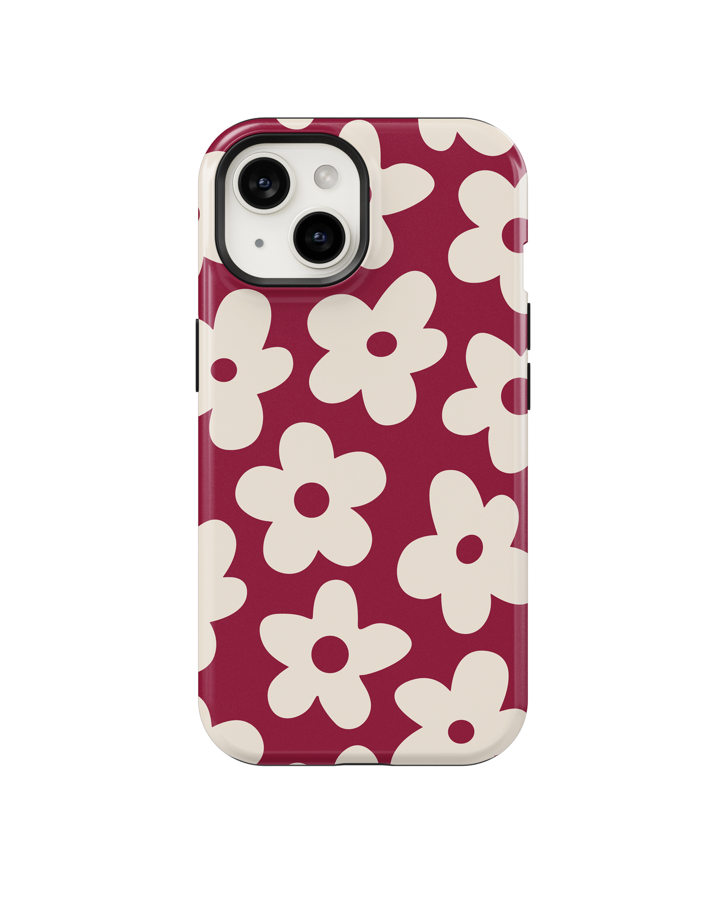 Black Cherry Big Blooms Phone Case