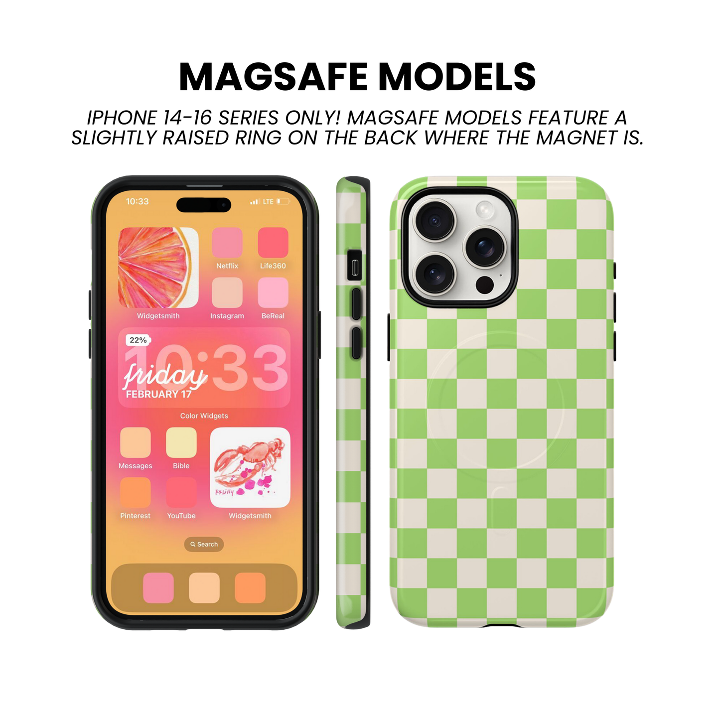 Katydid Checkers II Phone Case