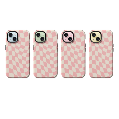 Pinky Swear Wavy Checkers II Phone Case