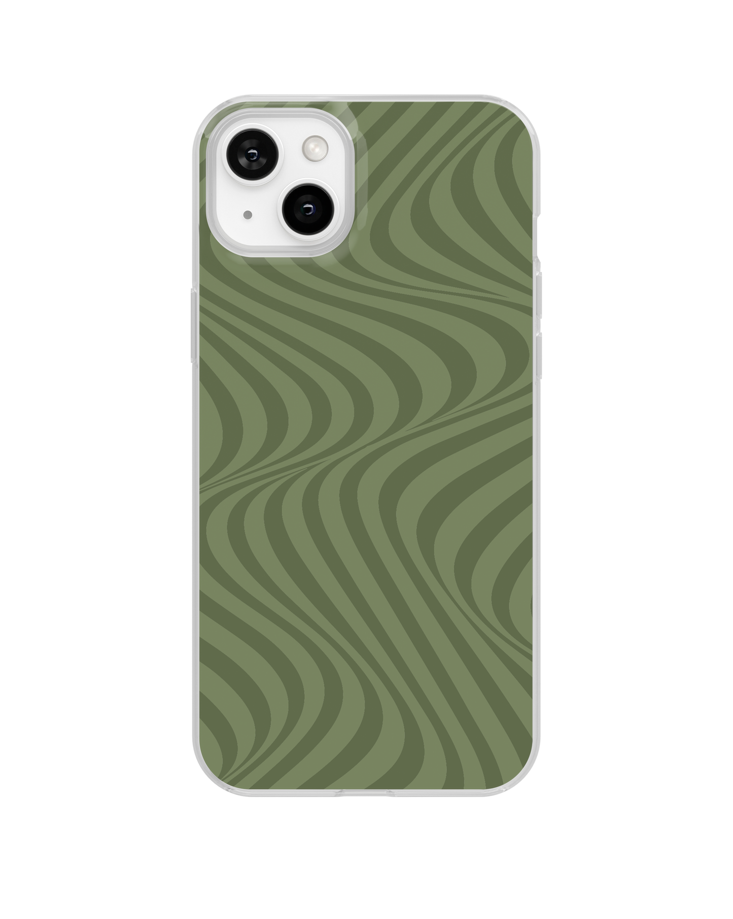 Moss Swirls Clear Case Insert