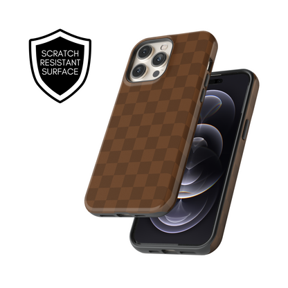 Cocoa Checkers iPhone Case