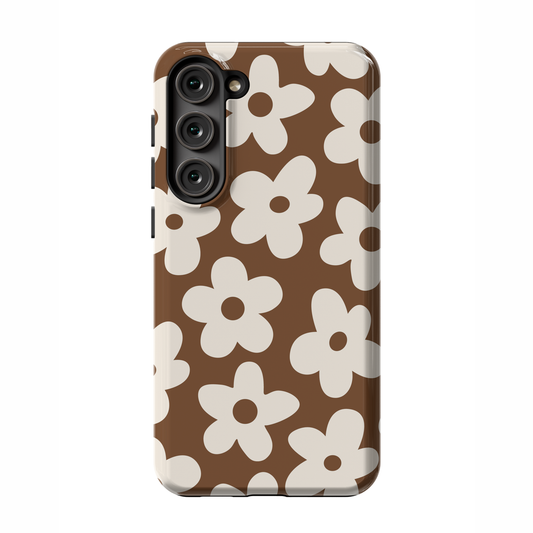 Cocoa Big Blooms Galaxy Case