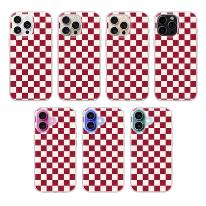 Black Cherry Checkers II Clear Case Insert