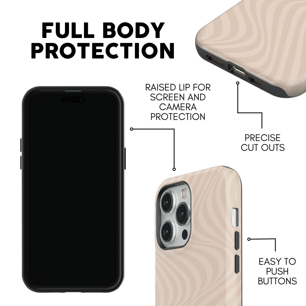 Almond Swirls iPhone Case