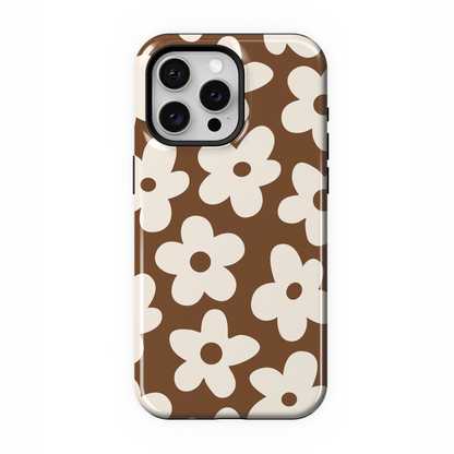 Cocoa Big Blooms iPhone Case