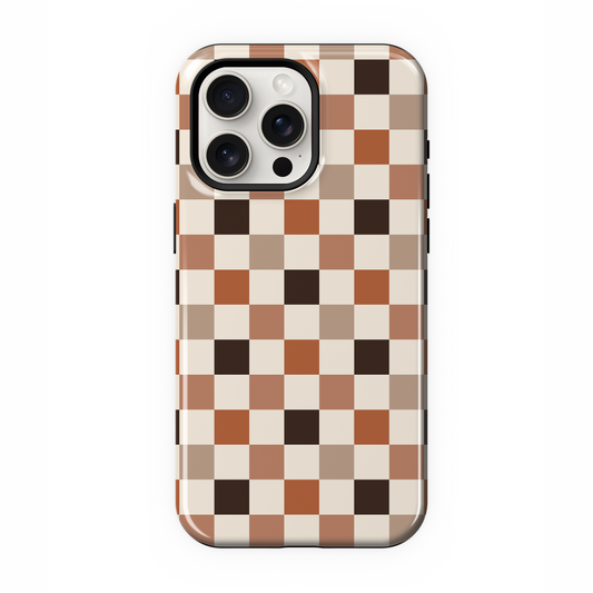 Cabin Fever Checkered iPhone Case