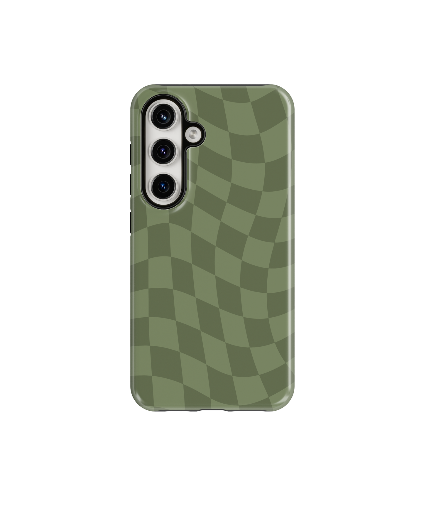 Moss Wavy Checkers Phone Case