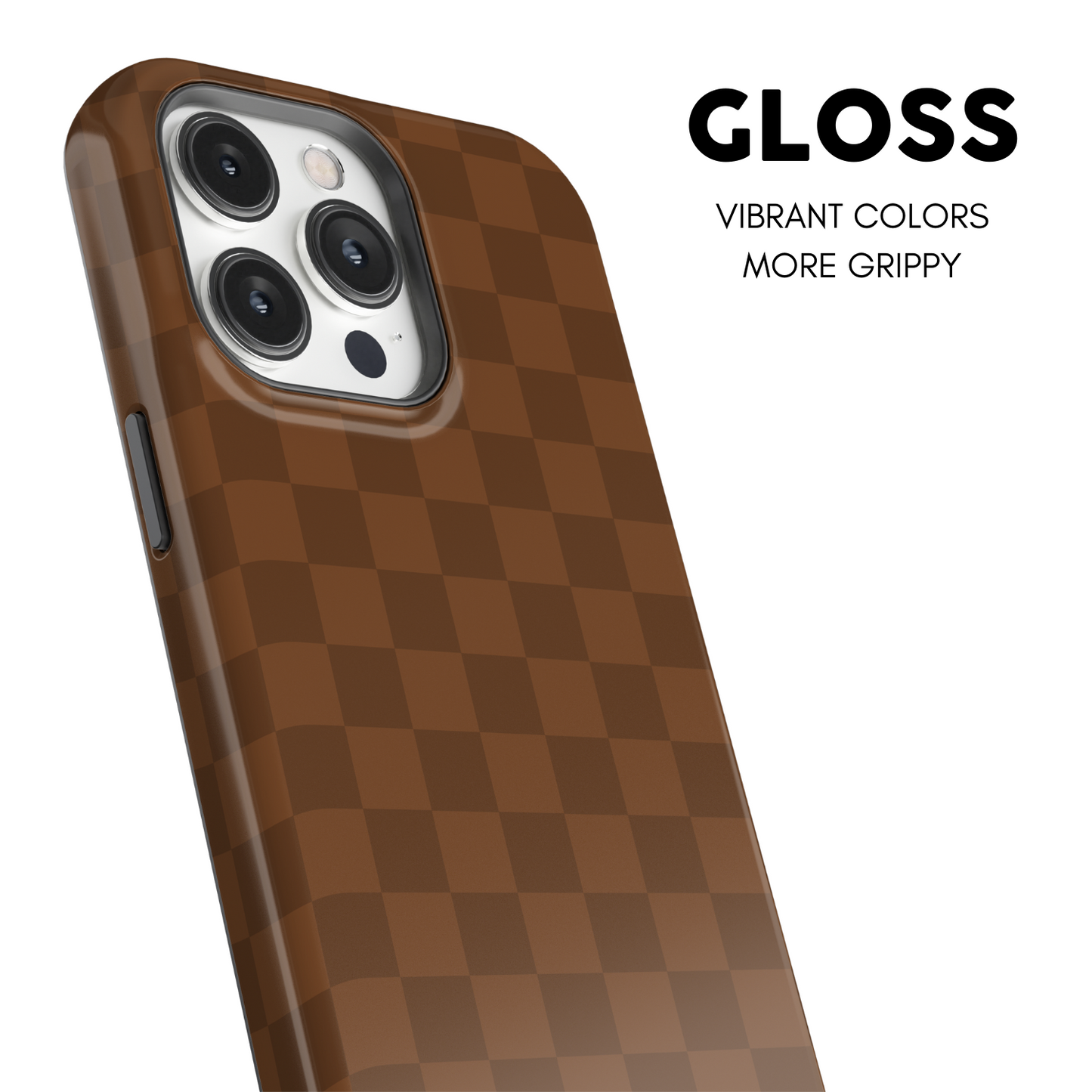 Cocoa Checkers iPhone Case