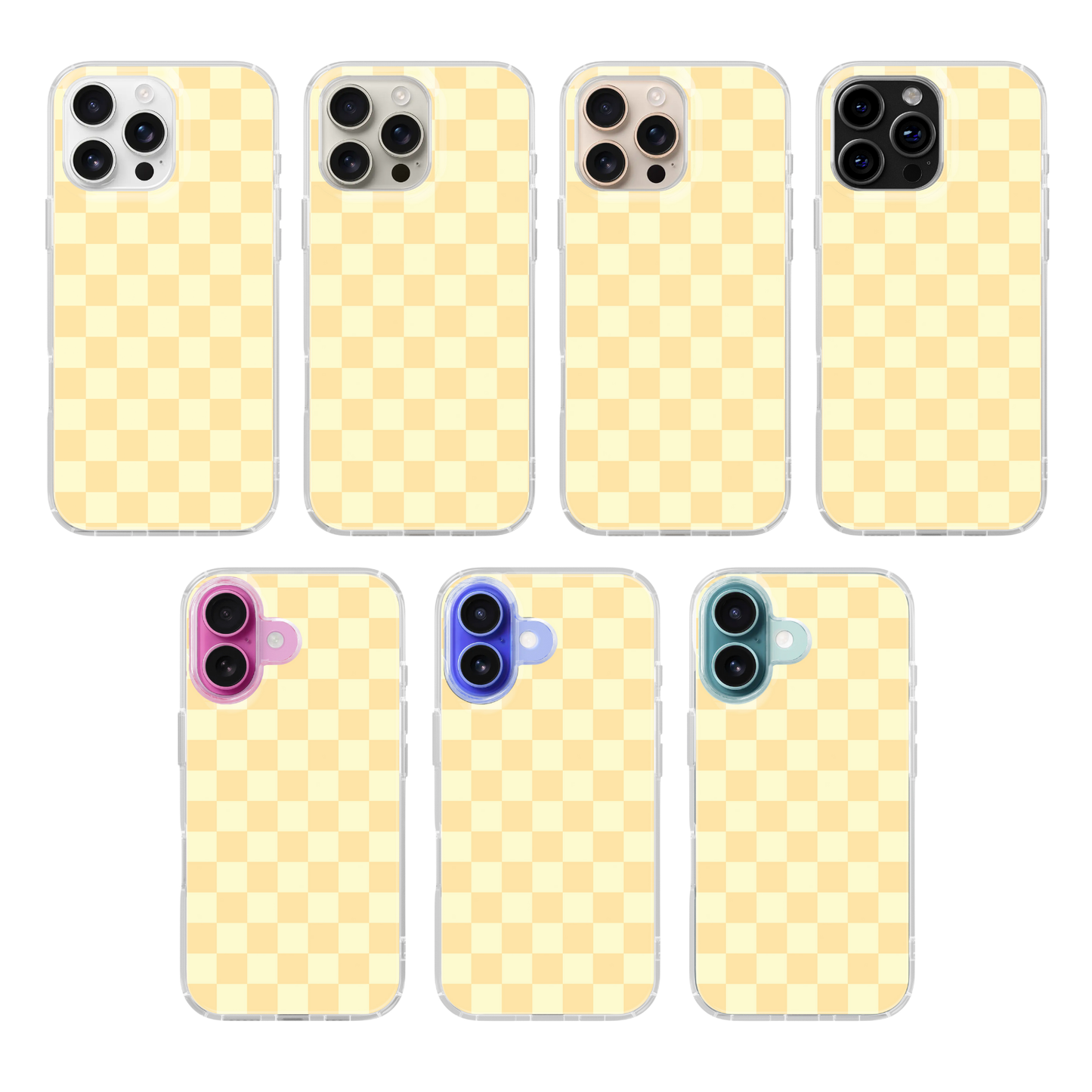 Banana Whispers Checkers Clear Case Insert