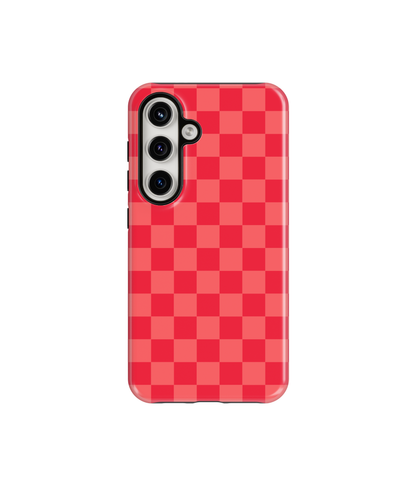 Vermillion Checkers Phone Case