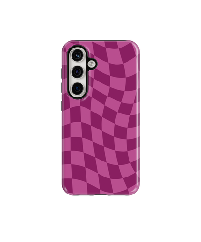 Velvet Wavy Checkers Phone Case