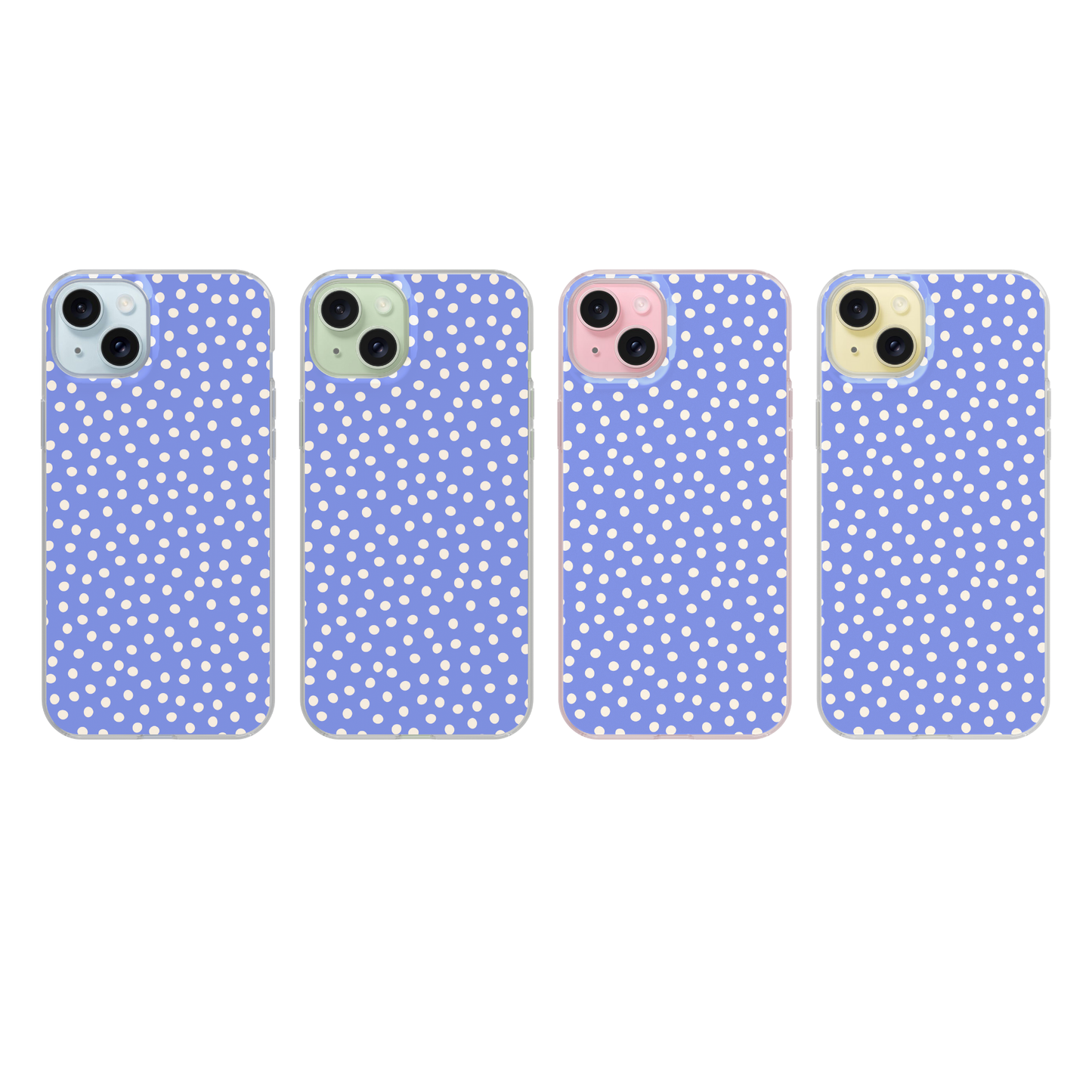 Bluebell Dots Clear Case Insert