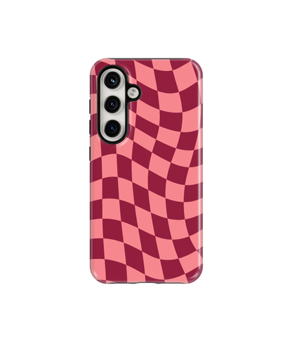 Love Wavy Checkers Phone Case