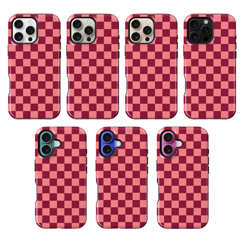 Love Checkers Phone Case