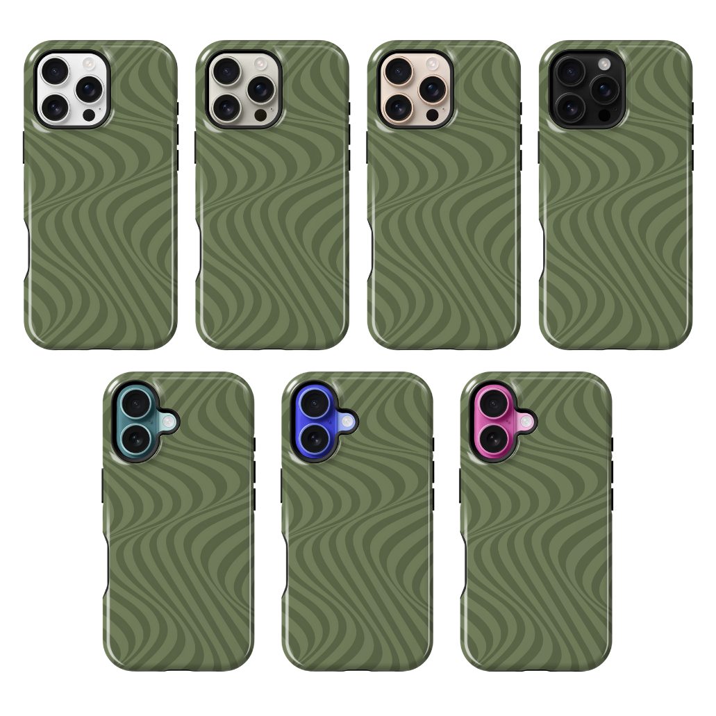 Moss Swirls Phone Case