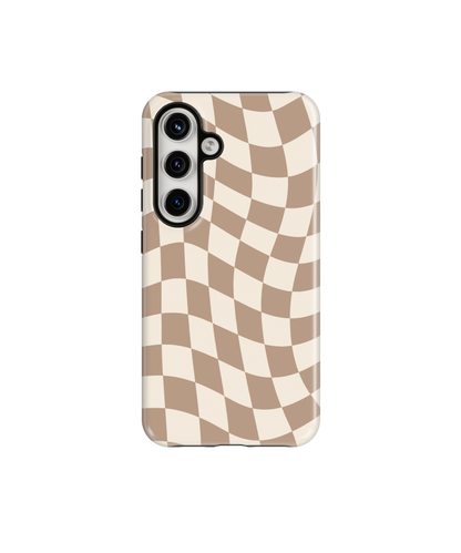 Chestnut Wavy Checkers II Phone Case