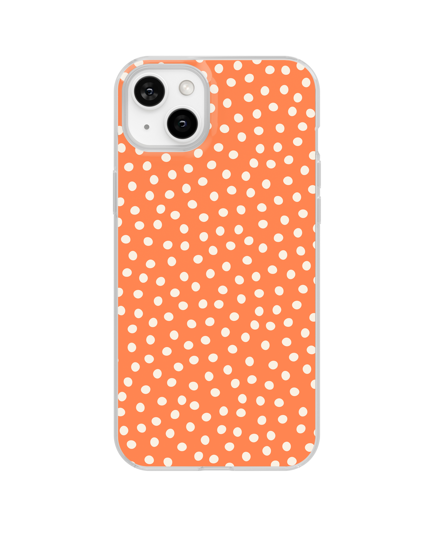 Tangerine Dots Clear Case Insert