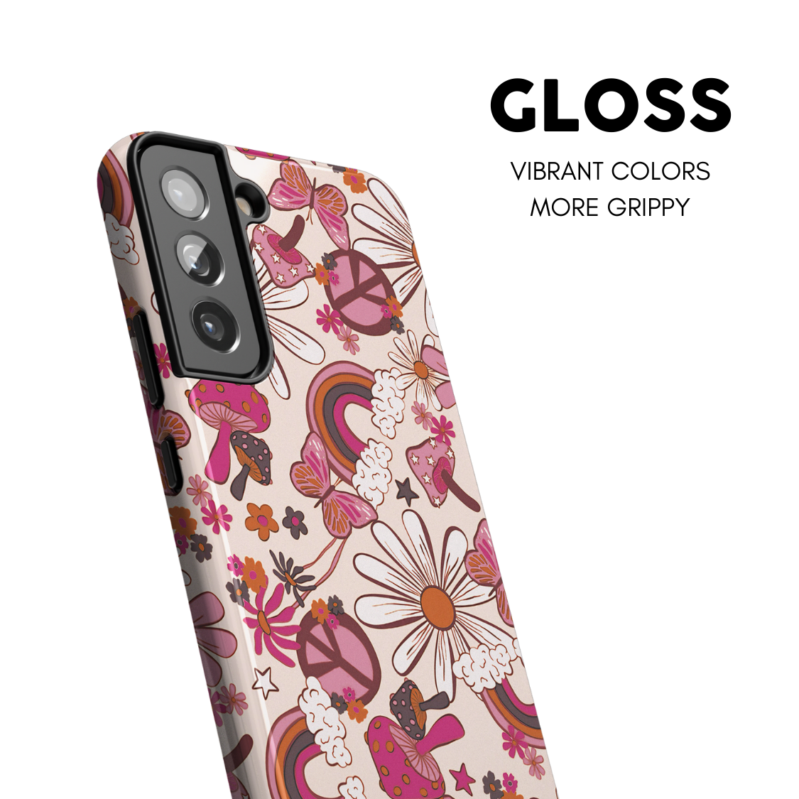 Cream Flower Child Galaxy Case