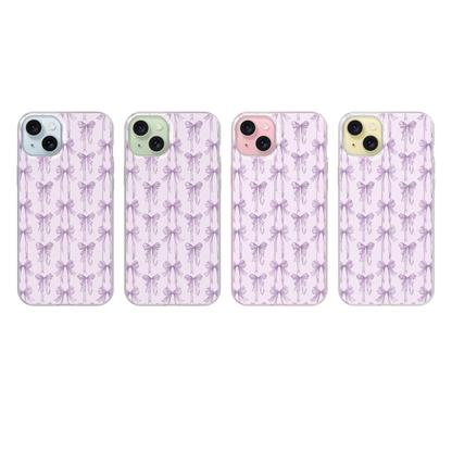 Lilac Blushing Bows Clear Case Insert