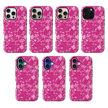 Berry Blossoms (Dark) Phone Case