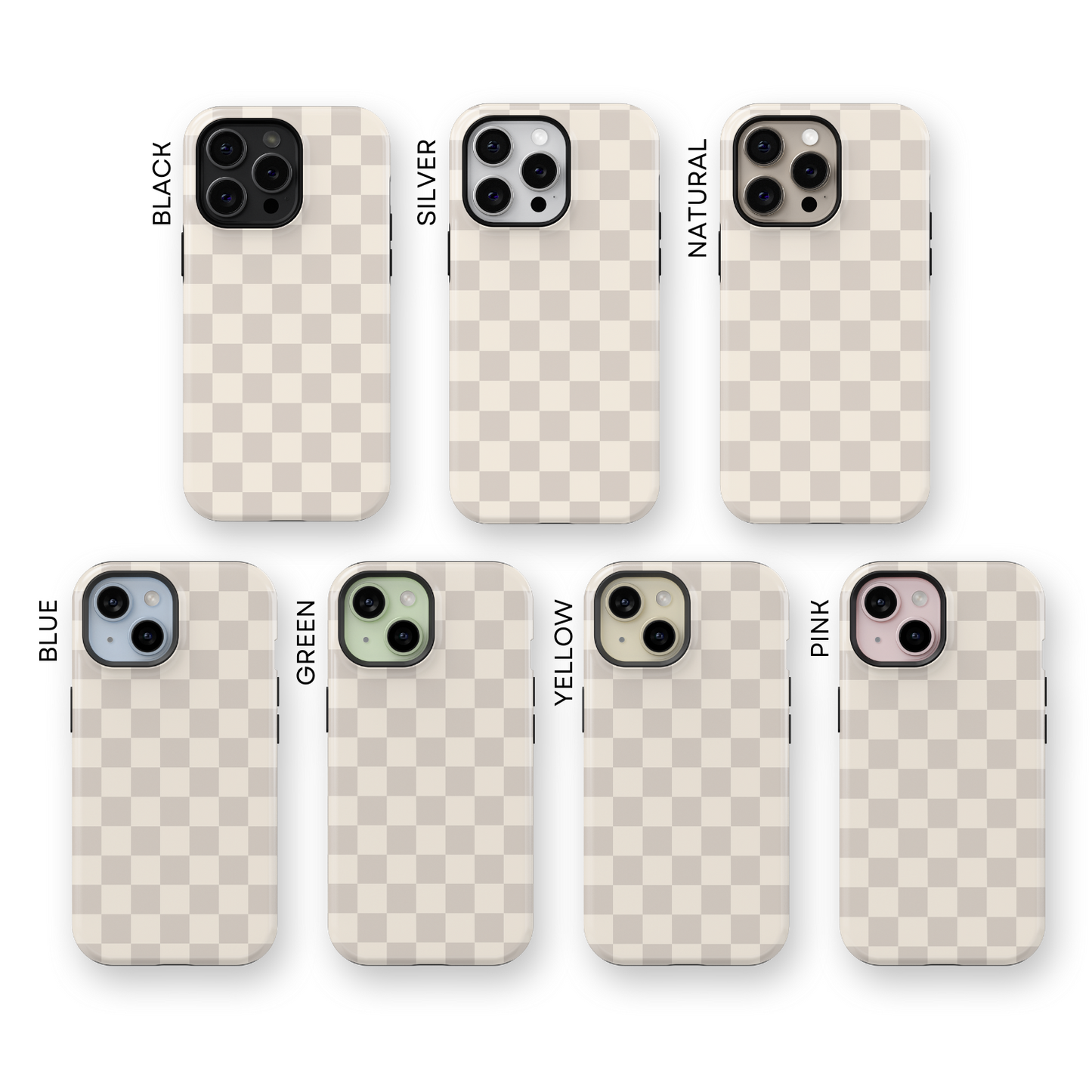 Vanilla Checkers II iPhone Case