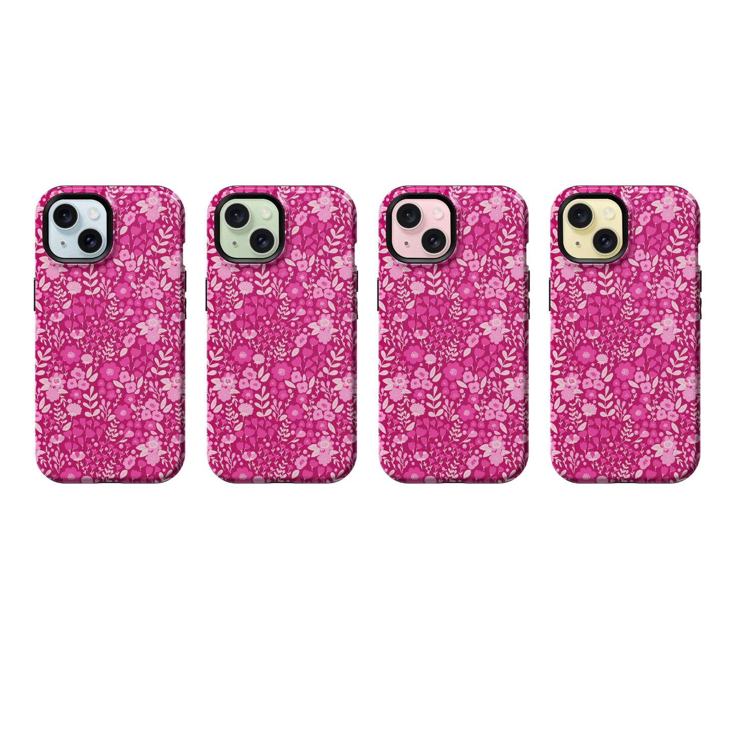 Berry Blossoms (Dark) Phone Case