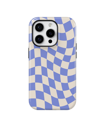 Bluebell Wavy Checkers II Phone Case