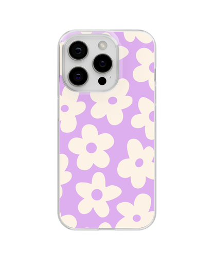 Lilac Big Blooms Clear Case Insert