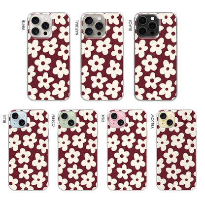 Black Cherry Big Blooms Clear Case Insert