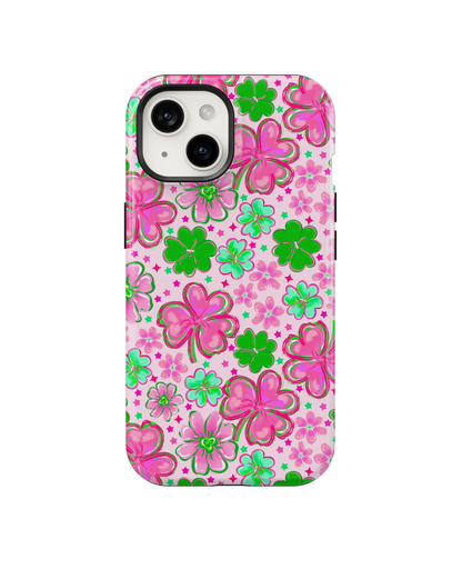 Pink Four-Leaf Frenzy Phone Case