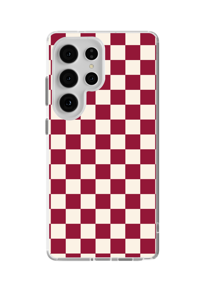 Black Cherry Checkers II Clear Case Insert