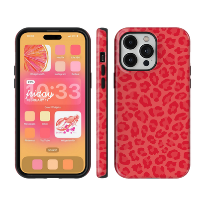 Vermillion Leopard Phone Case