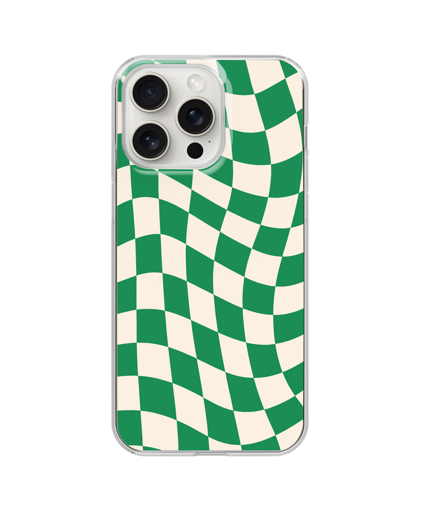 Emerald City Wavy Checkers II Clear Case Insert