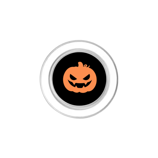 Black & Orange Jack-O-Lantern Phone Grip Insert