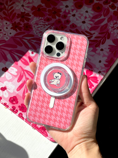 Rose All Day Houndstooth Clear Case Insert