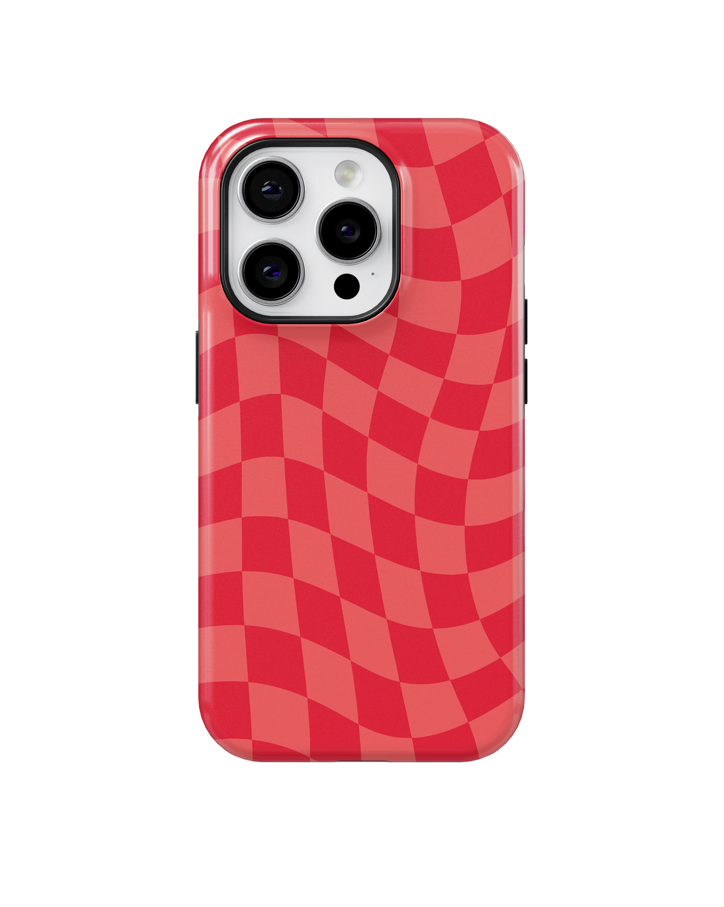 Vermillion Wavy Checkers Phone Case