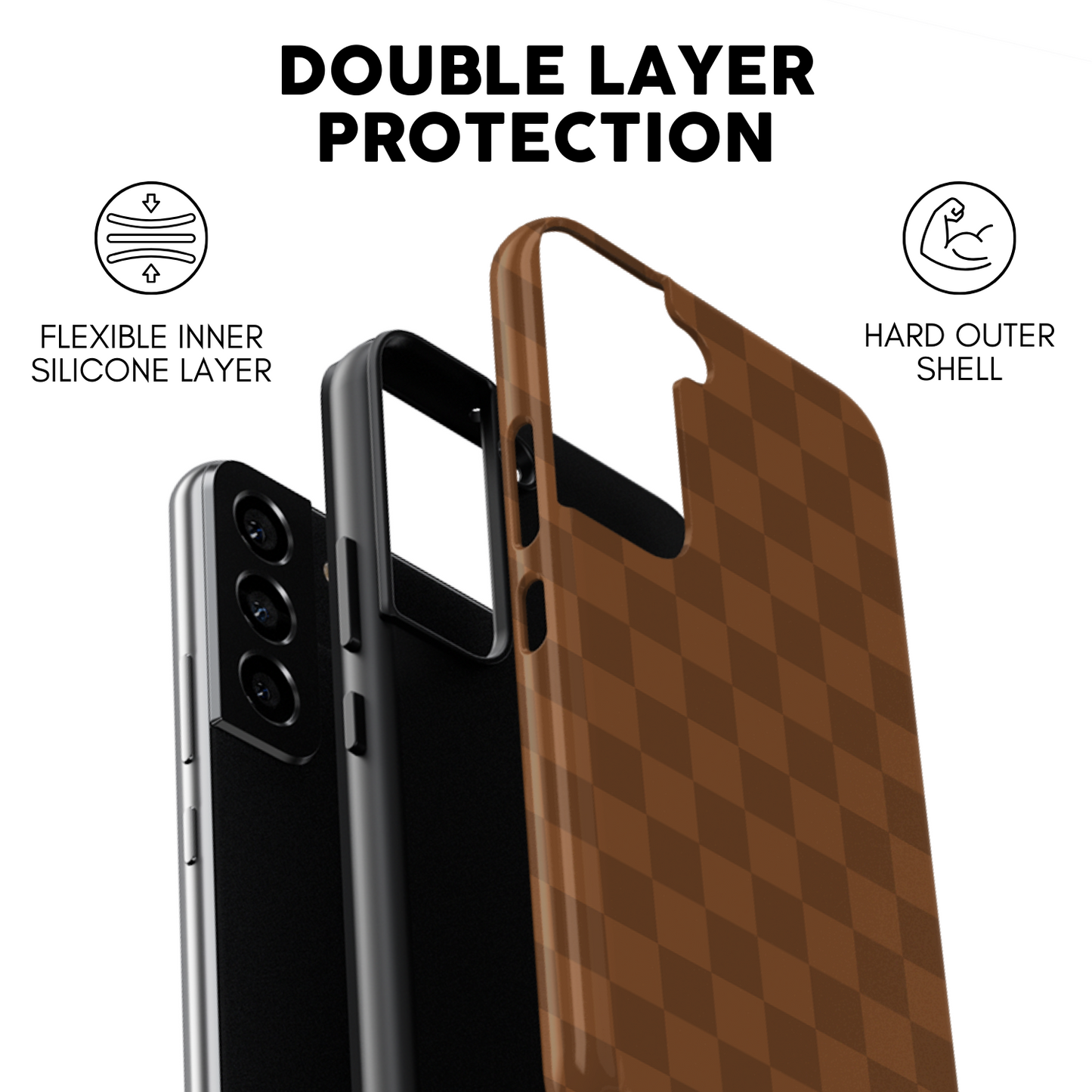 Cocoa Checkers Galaxy Case