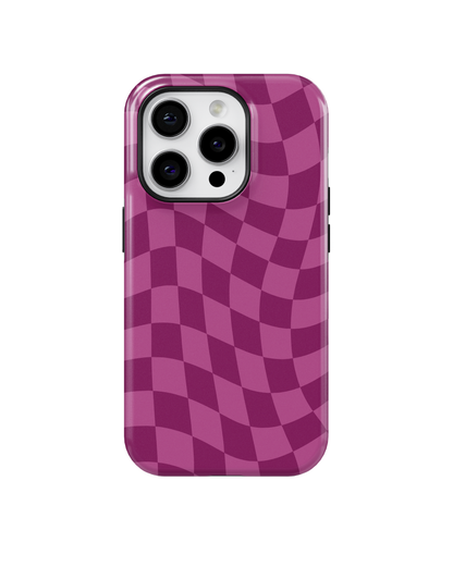 Velvet Wavy Checkers Phone Case