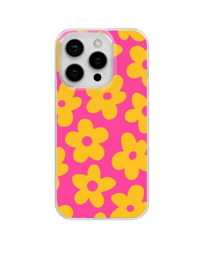 Pink Lemonade Big Blooms Clear Case Insert