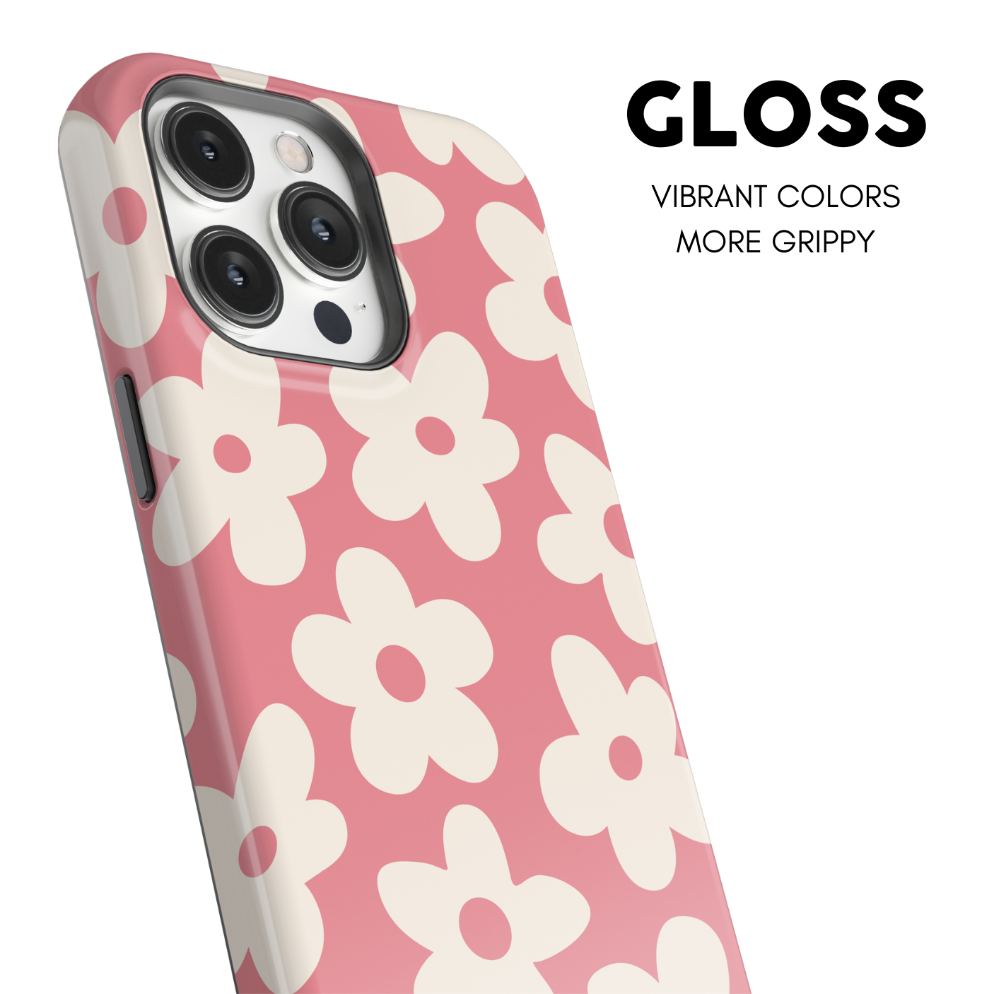 Rosé All Day Big Blooms iPhone Case