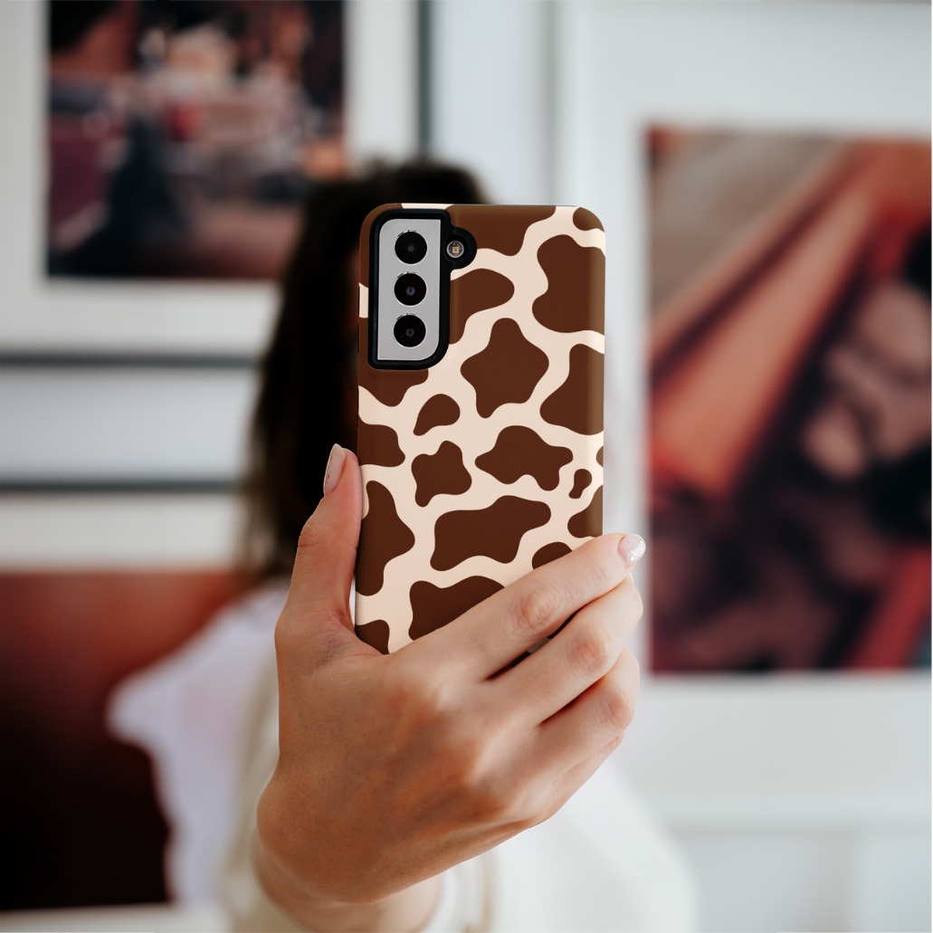 Cocoa Cowprint Galaxy Case