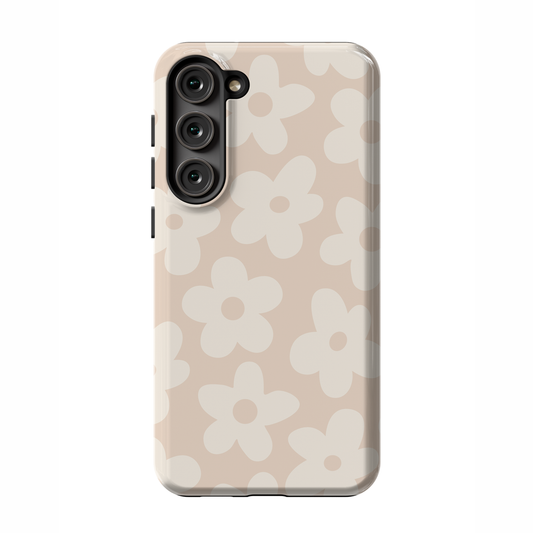 Almond Big Blooms Galaxy Case