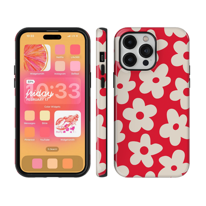 Vermillion Big Blooms Phone Case